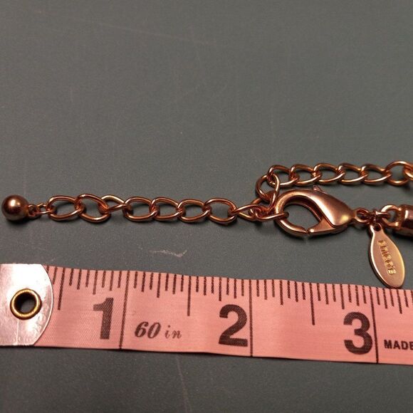 Chico's Corded Gold tone Square & Rectangle Necklace - Picture 4 of 6